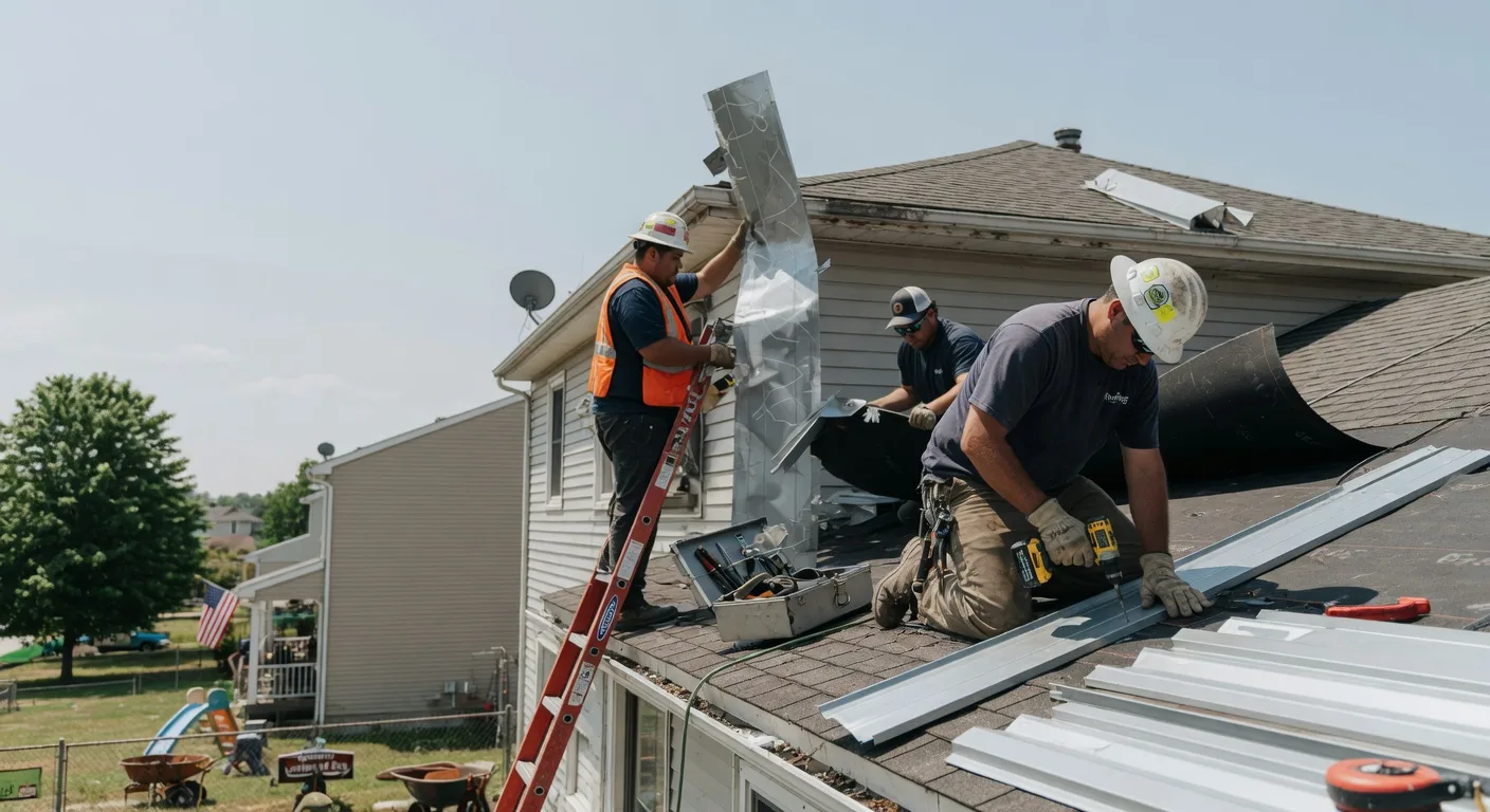 Storm Damage Metal Roof Repair in North Branch, NY